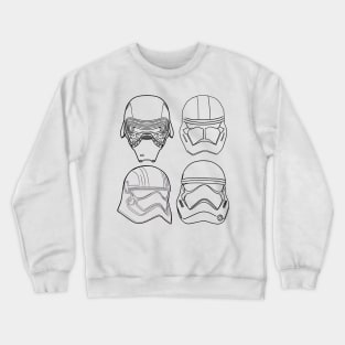 Line Art Series First Order Helmets Crewneck Sweatshirt